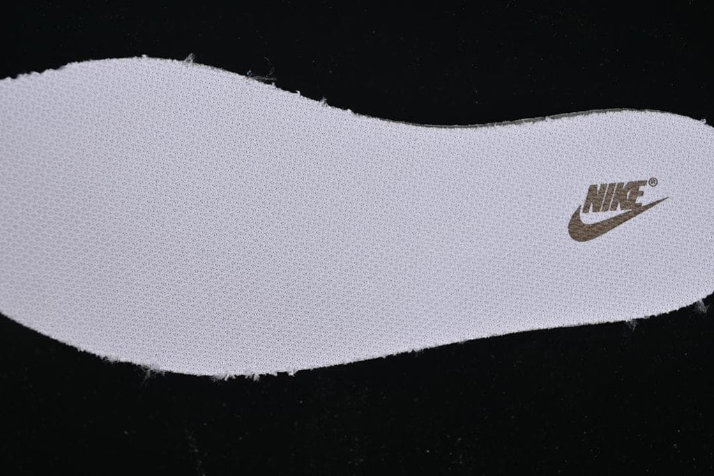Close-up of the insole with a Nike logo