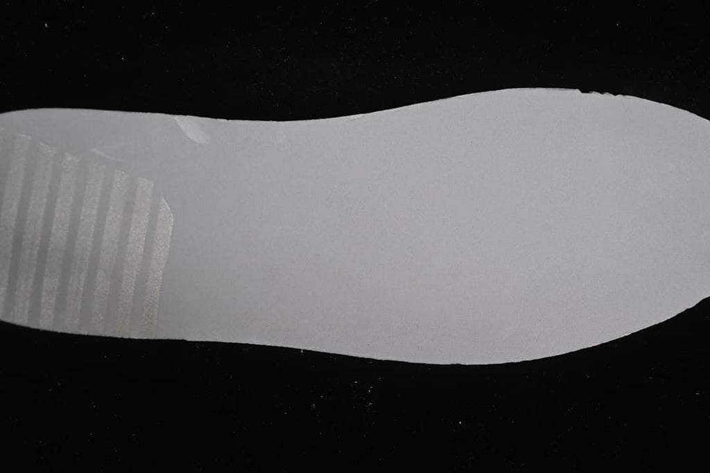Underside of the sneaker insole