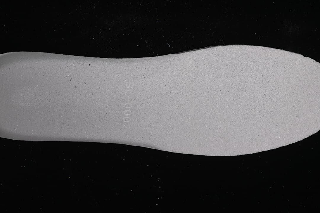 Close-up of the sneaker insole