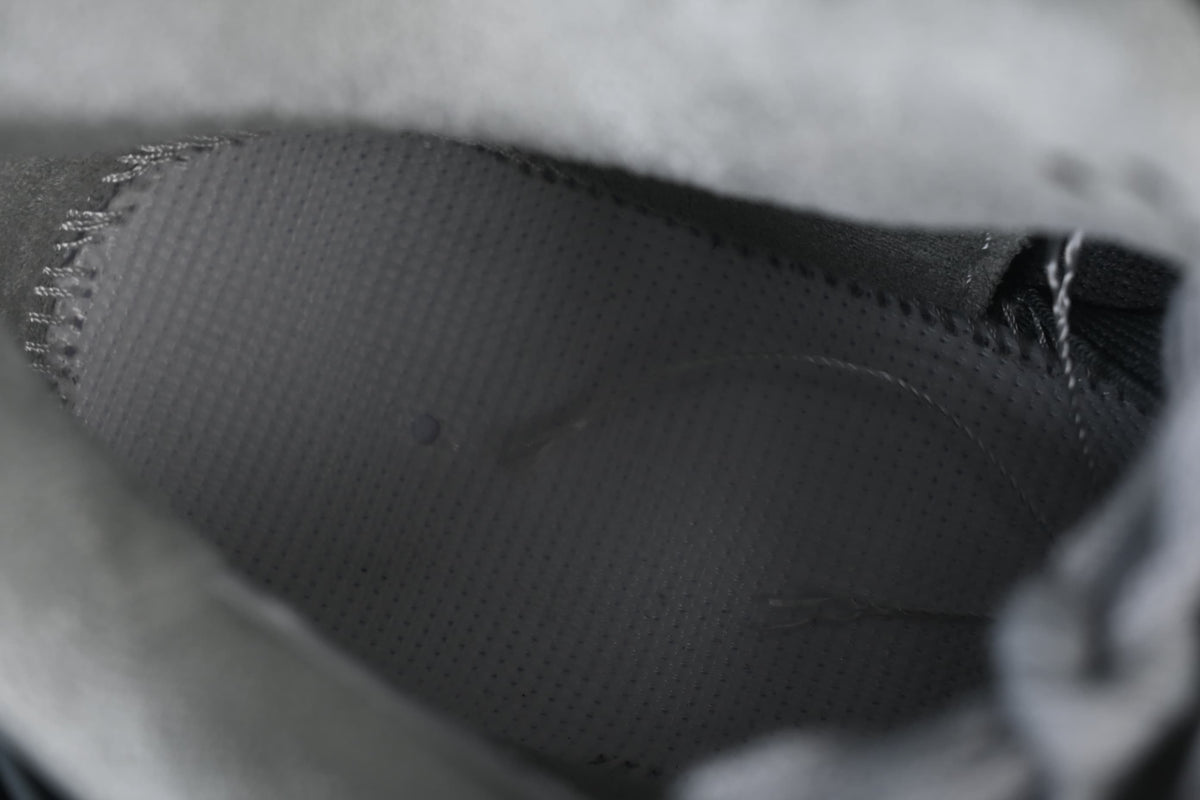 Close-up view inside the shoe.