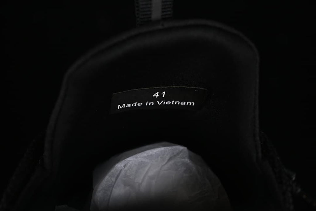 Sneaker tongue label showing size 41