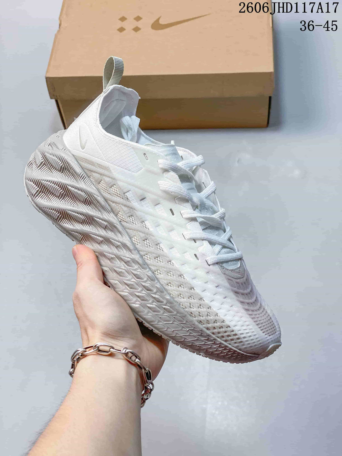 White Nike Ava Rover Hs sneaker with a sculpted textured sole