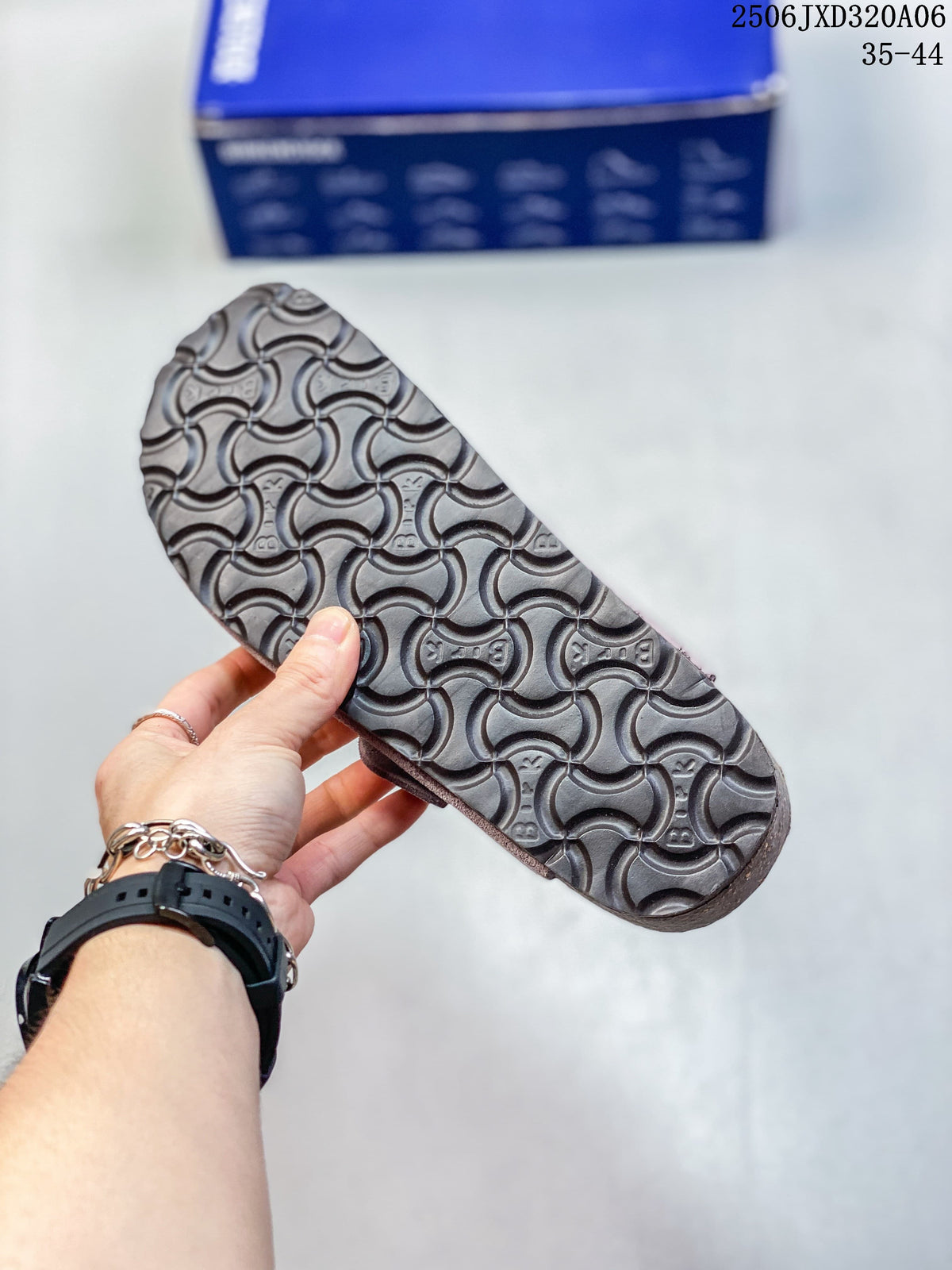 Close-up of the clog outsole showing a repeating tread pattern
