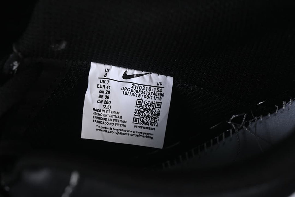 Interior size label showing EU 41 and style code ZH0316-154