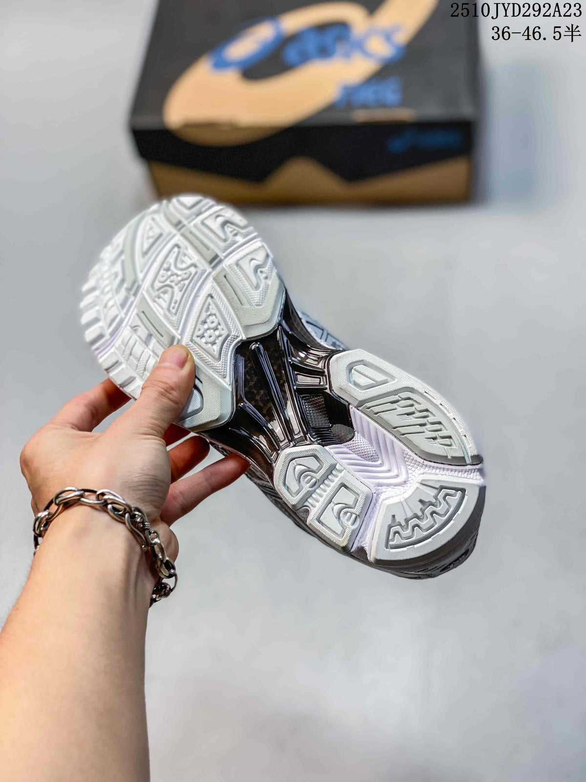 Close-up of the sneaker outsole showing its molded tread pattern