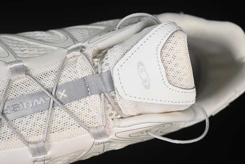 Close-up of the upper and quick-lacing style cord
