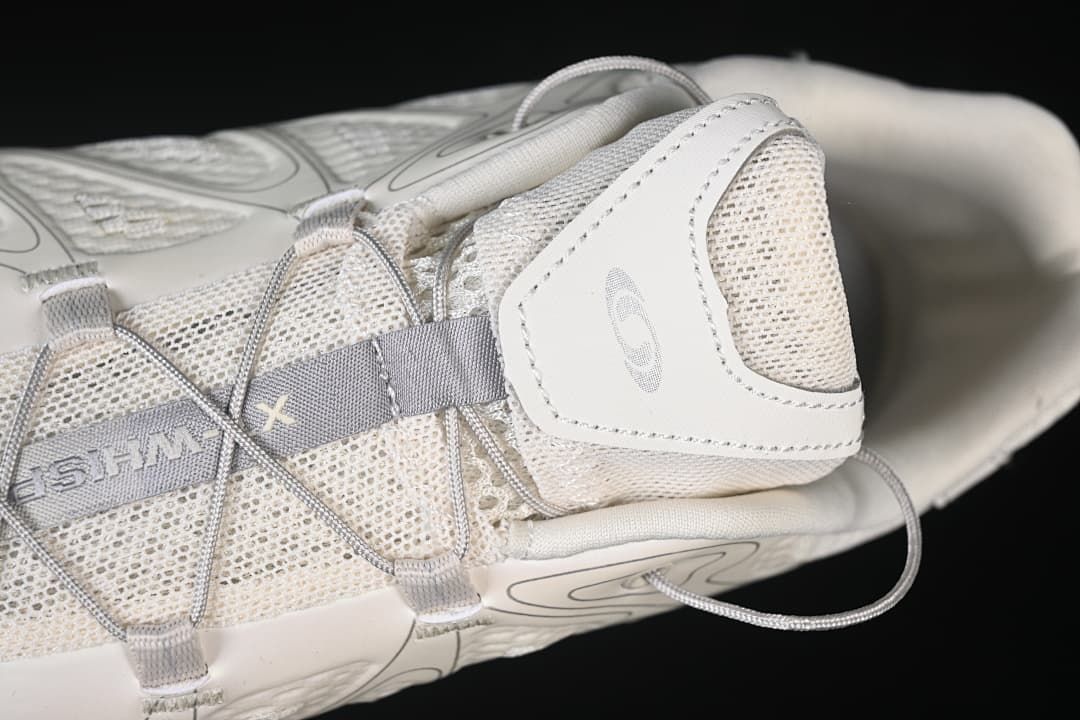 Close-up of the upper and quick-lacing style cord