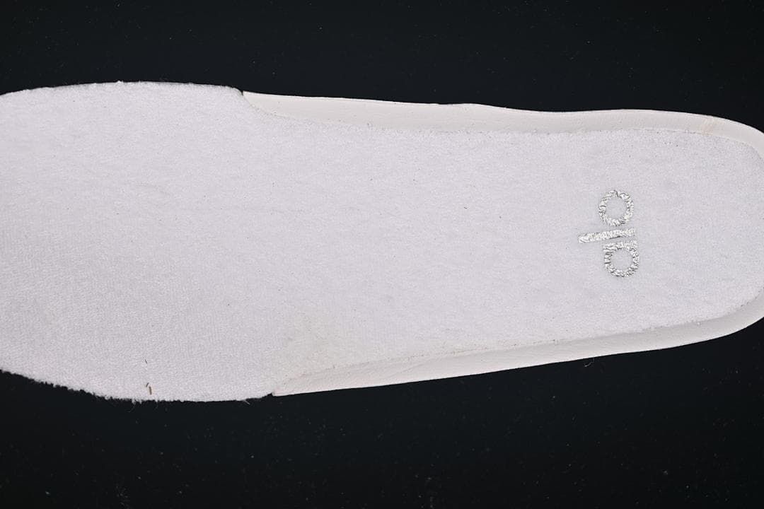 Close-up of the insole with Alo logo