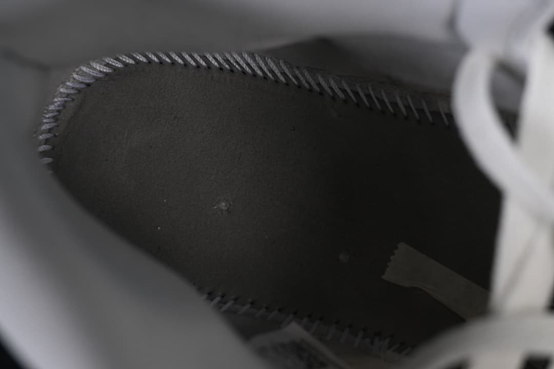 Close-up inside the shoe