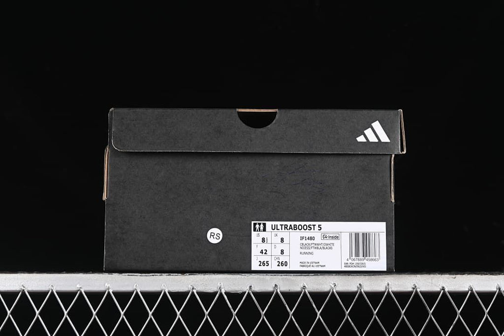 Adidas shoe box with Ultraboost 5 label and style code IF1480