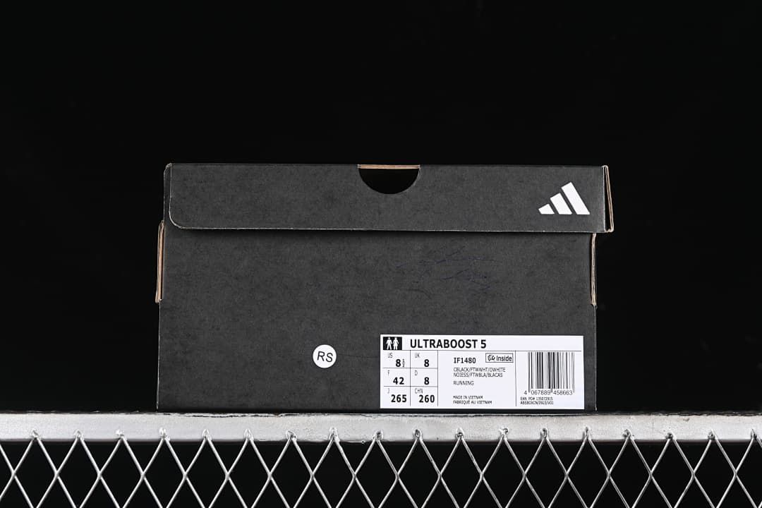 Adidas shoe box with Ultraboost 5 label and style code IF1480