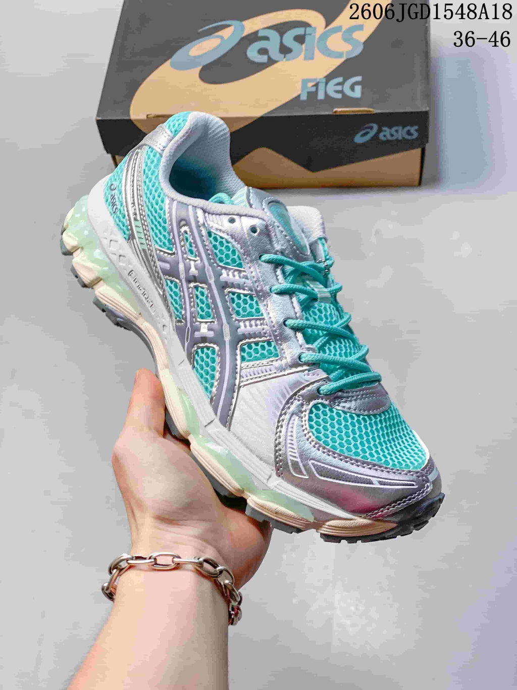 Angled side view highlighting the mesh panels, overlays, and outsole.