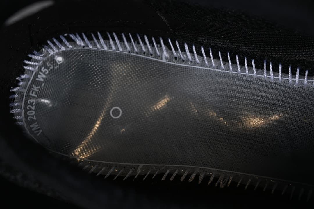 Close-up of the insole label showing VaporMax 2023 and W 5.5