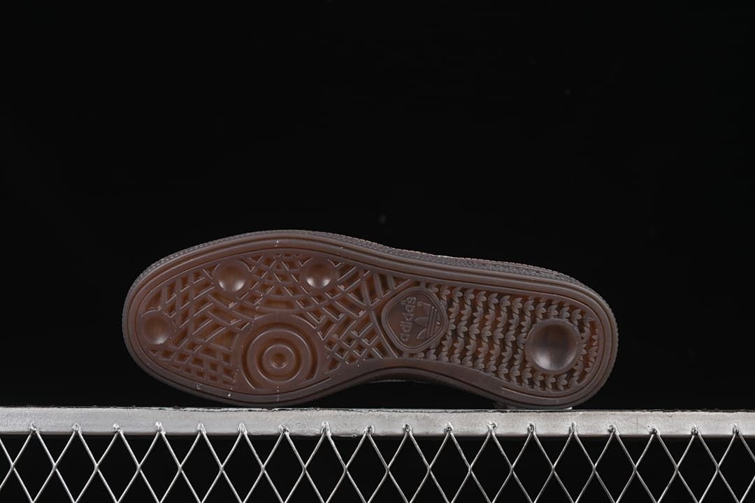 Underside of the dark patterned outsole