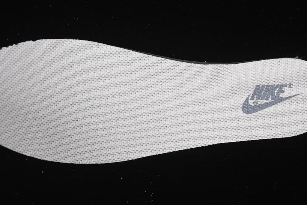 Close-up of the insole with a Nike logo