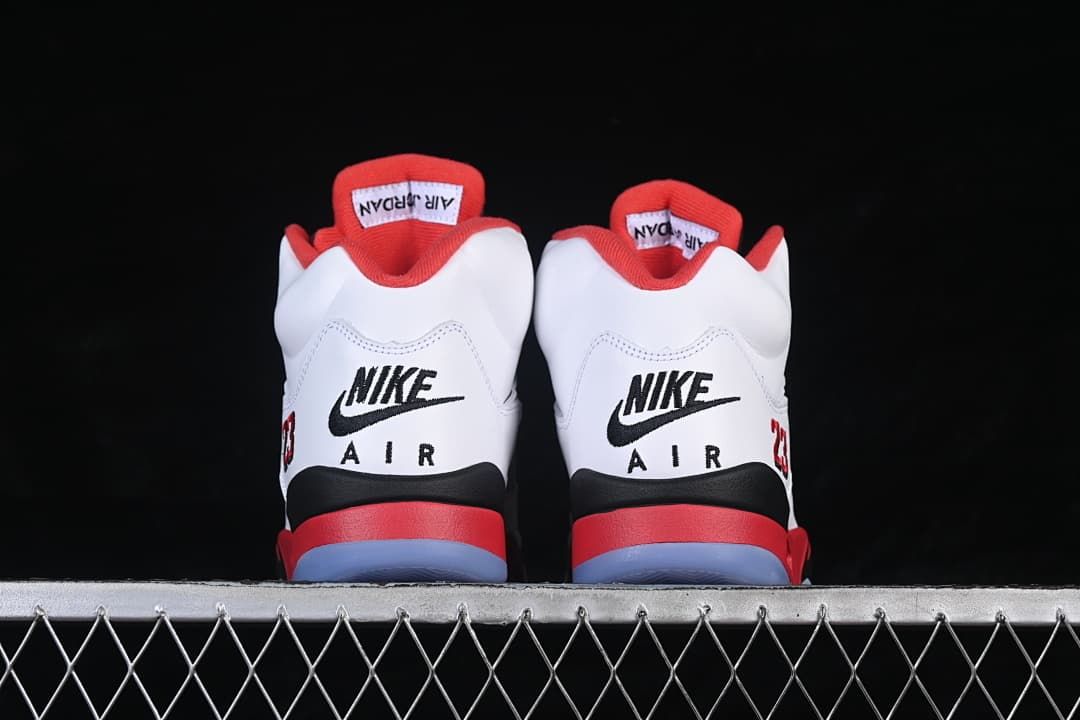 Rear view of the pair with Nike Air heel branding