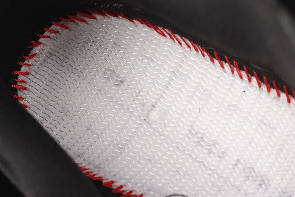 Close-up detail of the sneaker's interior construction.