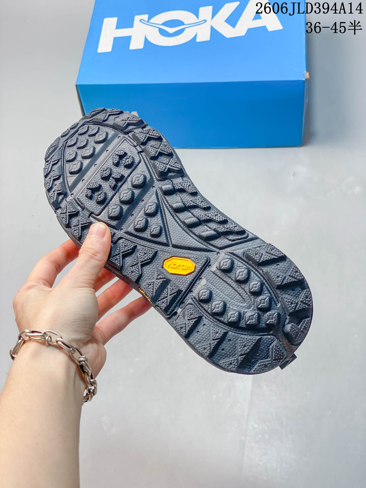 Close-up of the treaded outsole with a visible Vibram mark.