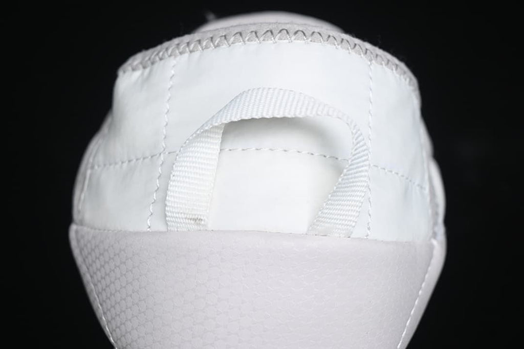 Rear view showing the pull loop and heel construction.