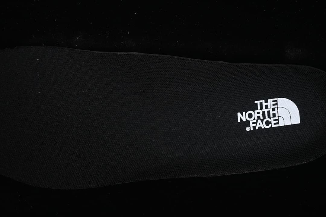 Close-up of the branded shoe insole