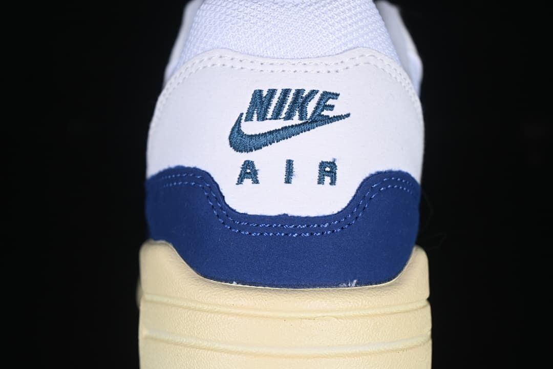 Heel detail with Nike Air embroidery and cream-colored midsole