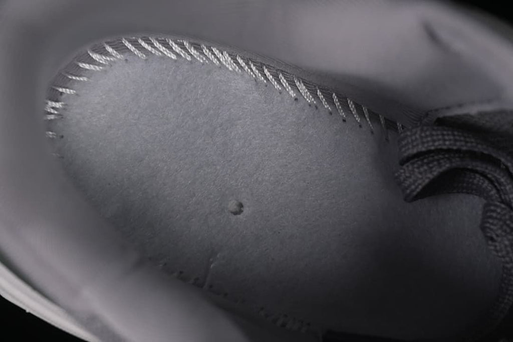Close-up of the interior lining and stitching
