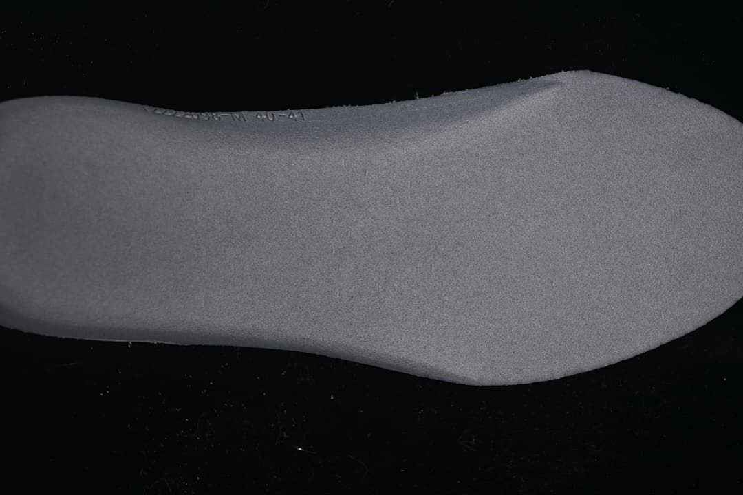 Close-up of the sneaker insole showing a size marking