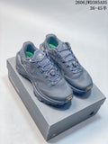 Pair of gray KAILAS Fuga Ex3 trail running shoes on a shoe box