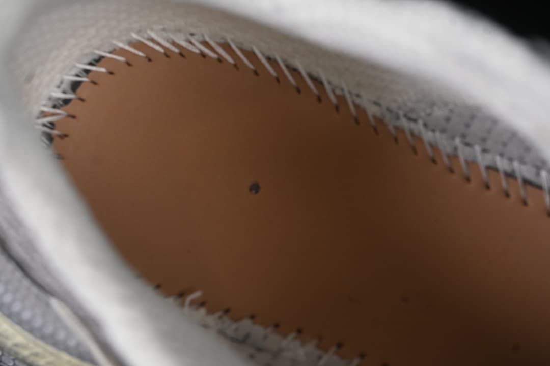 Close-up of the stitched interior construction