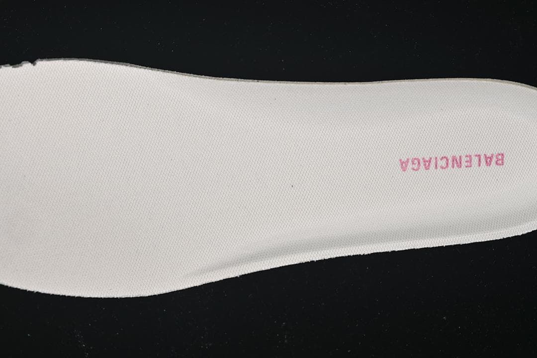 Close-up of the insole with Balenciaga branding