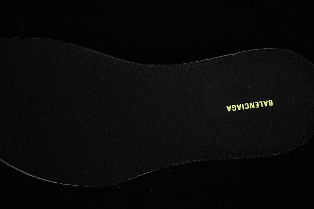 Black insole with a visible Balenciaga wordmark
