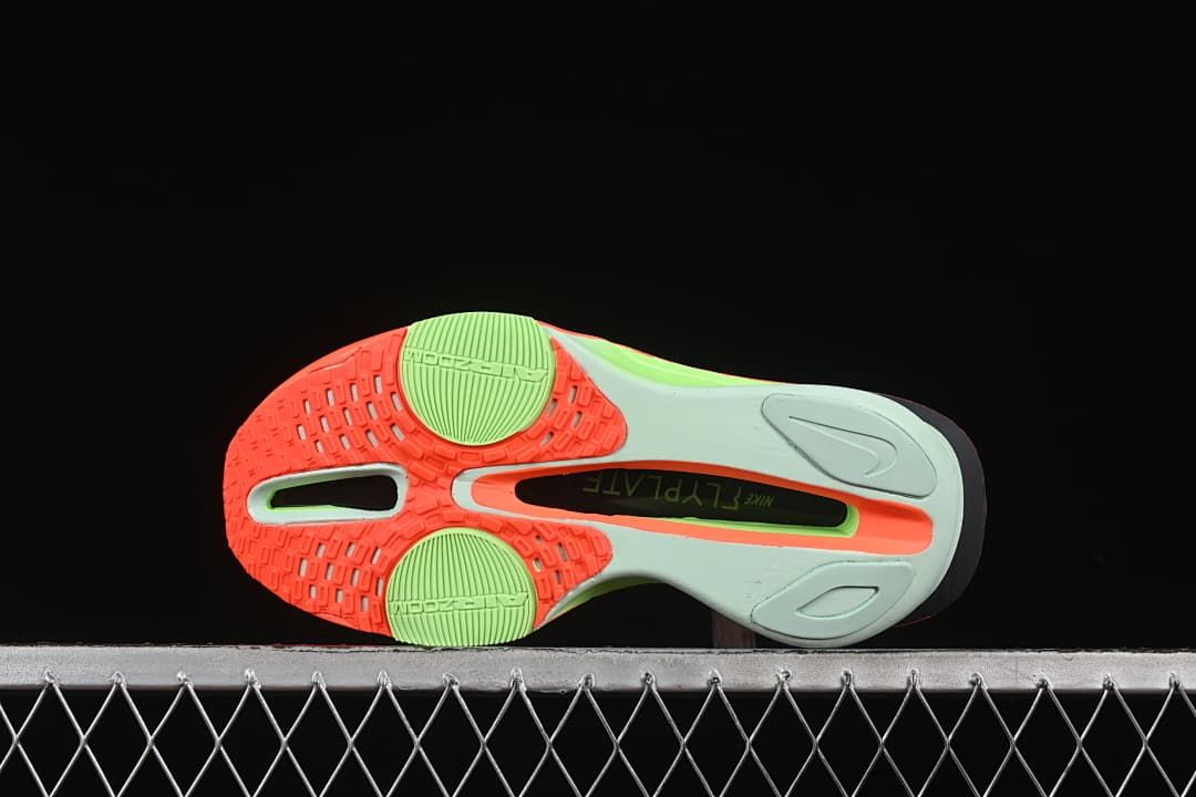 Bottom view showing the outsole tread and central channel
