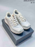 Pair of white and light gray Kailas FUGA EX BOA trail running shoes
