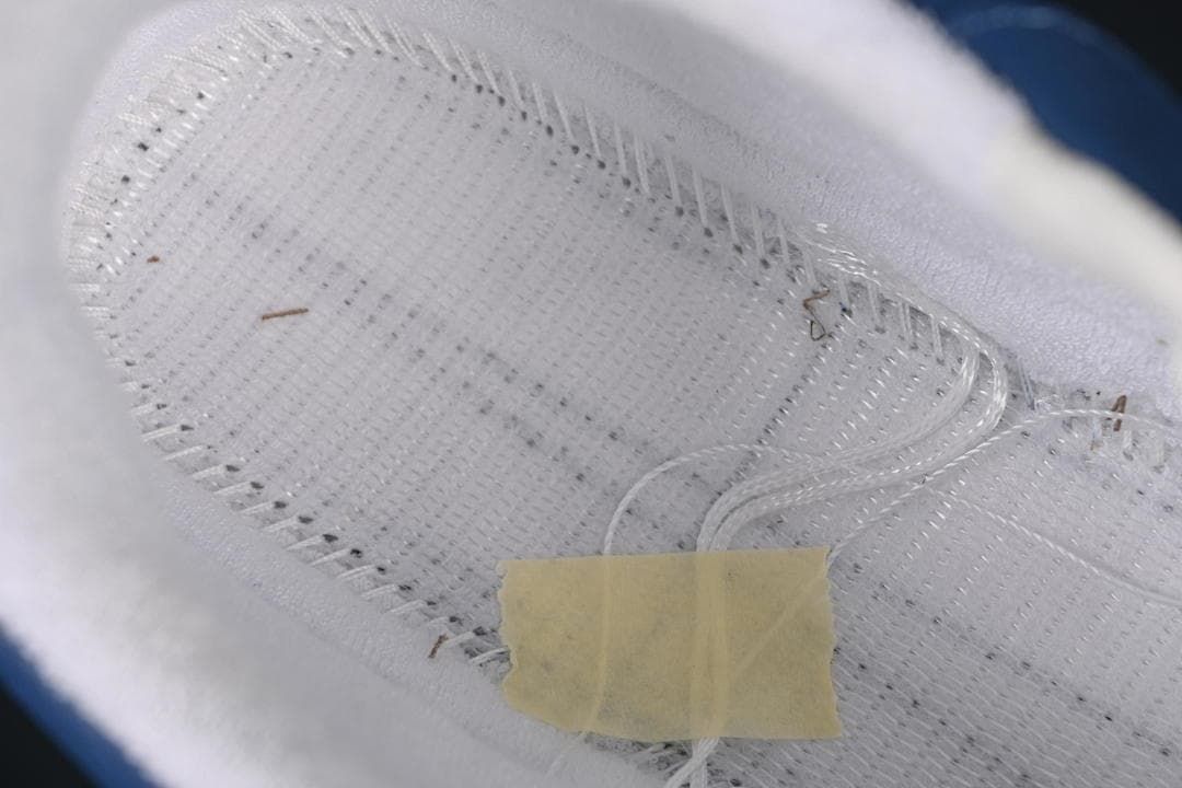Close-up inside the sneaker showing the interior construction