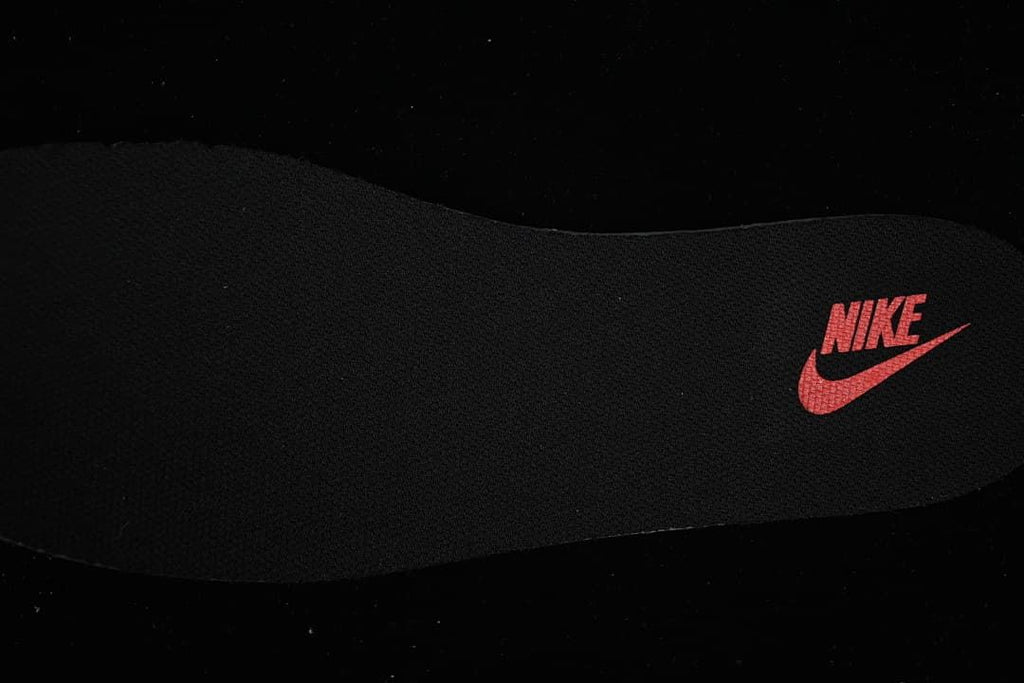 Black insole with red Nike logo