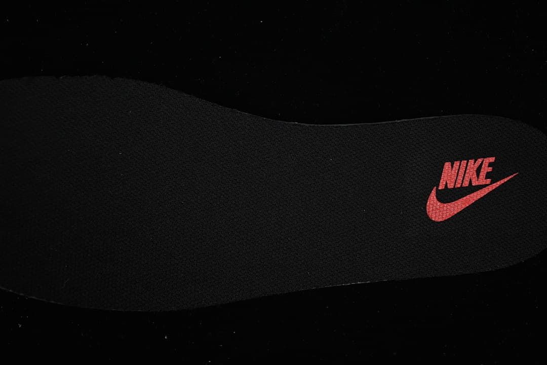 Black insole with red Nike logo
