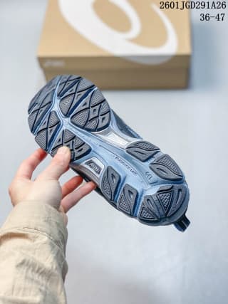 Underside view showing the patterned rubber outsole.