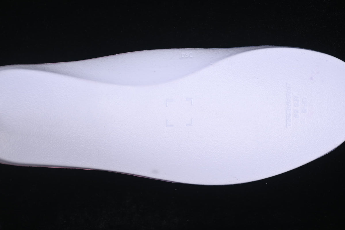 Underside of the white insole.
