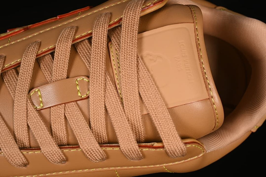 Close-up of the laces and tongue detail