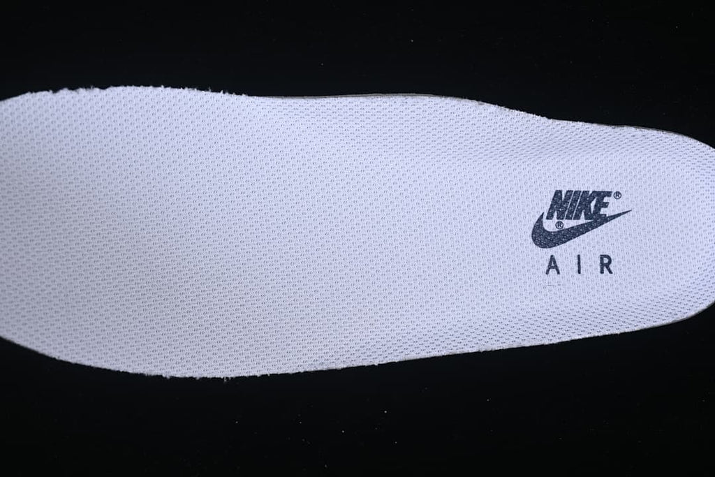Close-up of the removable insole with Nike Air branding.