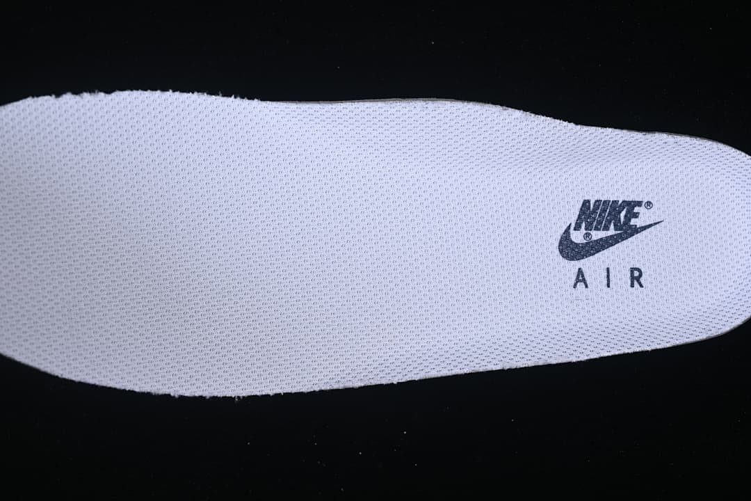Close-up of the removable insole with Nike Air branding.