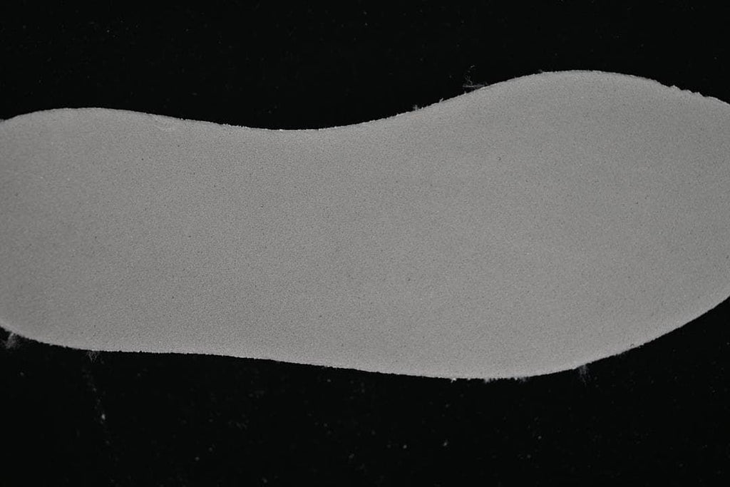 Close-up view of the sneaker's insole surface
