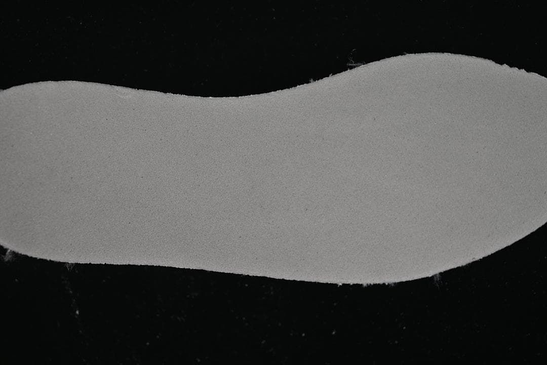 Close-up view of the sneaker's insole surface
