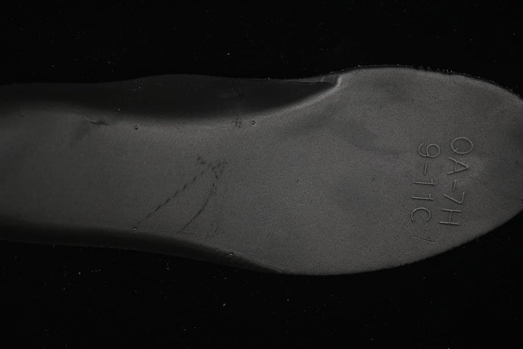 Close-up of the sneaker insole