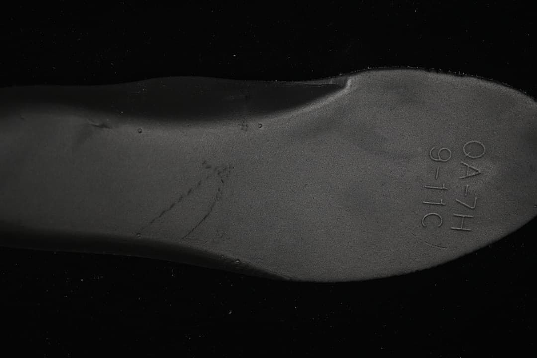 Close-up of the sneaker insole