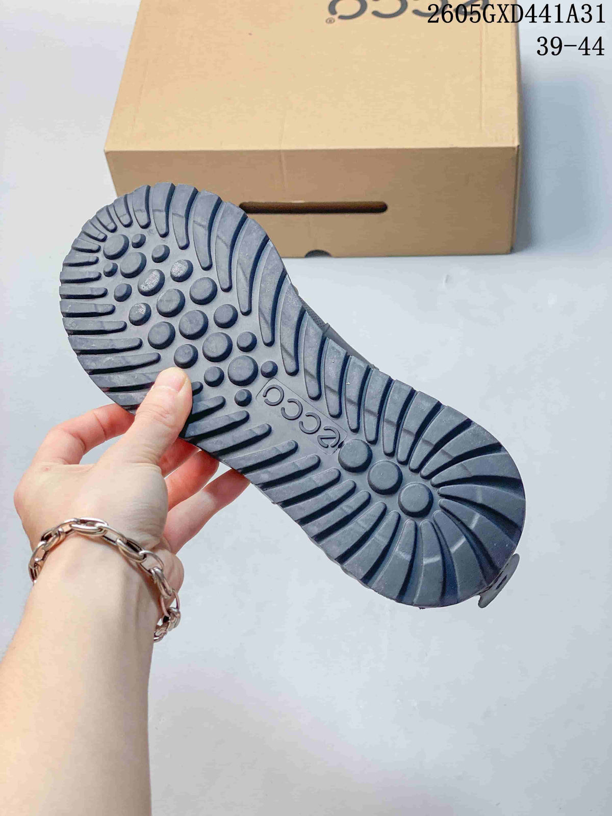 Close-up of the sneaker outsole showing its raised tread pattern