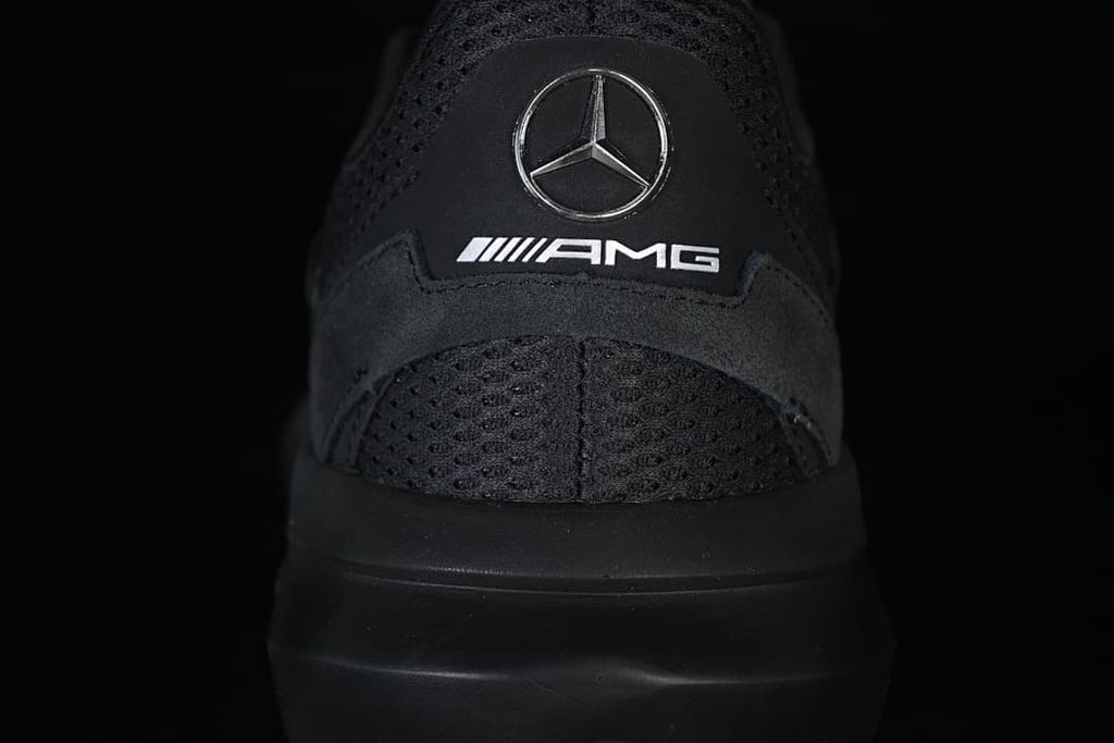 Rear view showing Mercedes-AMG branding on the heel