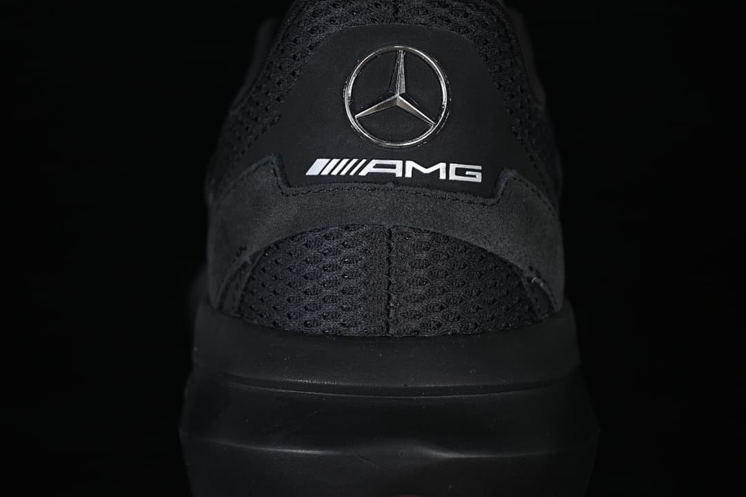 Rear view showing Mercedes-AMG branding on the heel