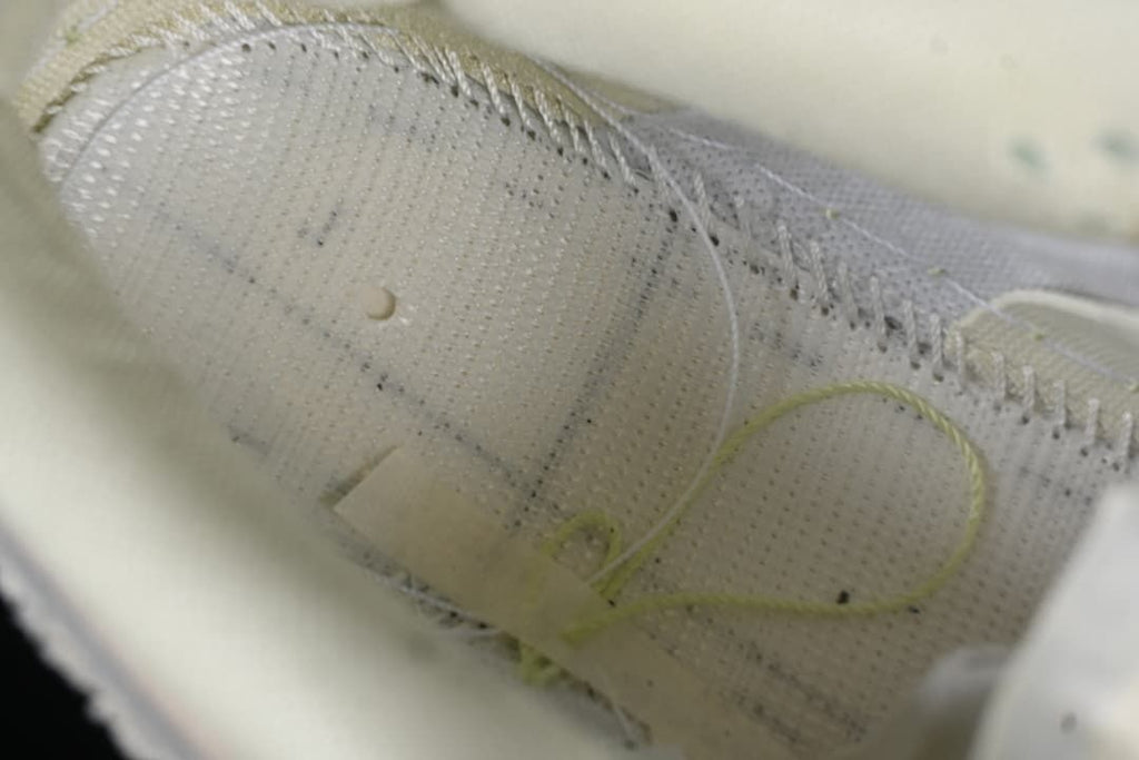 Close-up of the textured upper and stitched panel detail
