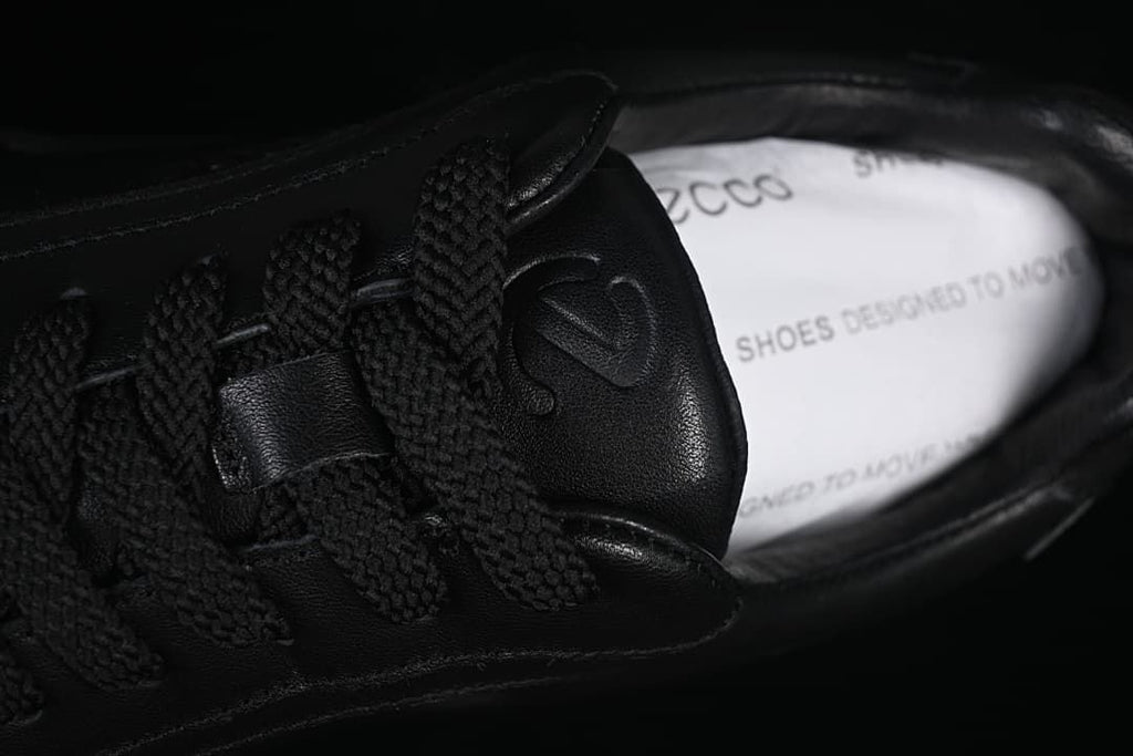 Close-up of the laces and tongue branding